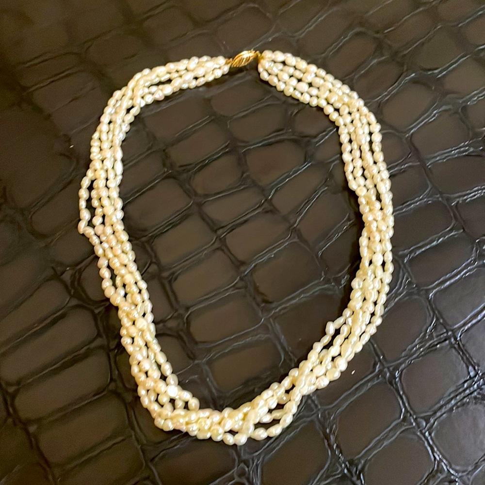 Freshwater Pearl Necklace 5 Strands